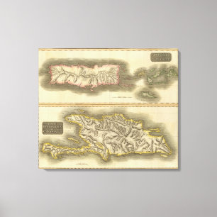 Porto Rico, Virgin Isles, Hispaniola Canvas Print