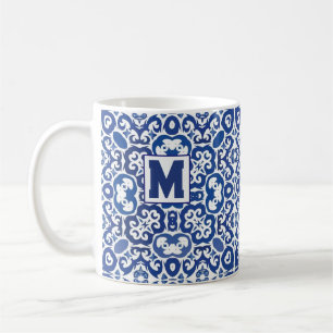 Porto Royale Classic Blue Baroque Coffee Mug