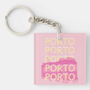Porto Travel Art, Portugal, Rose, Preppy