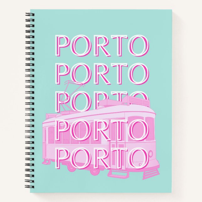 Porto Travel Art, Portugal Travel Art Notebook (Front)