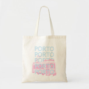 Porto Travel Art, Portugal Travel Art, Pastel Tote Bag