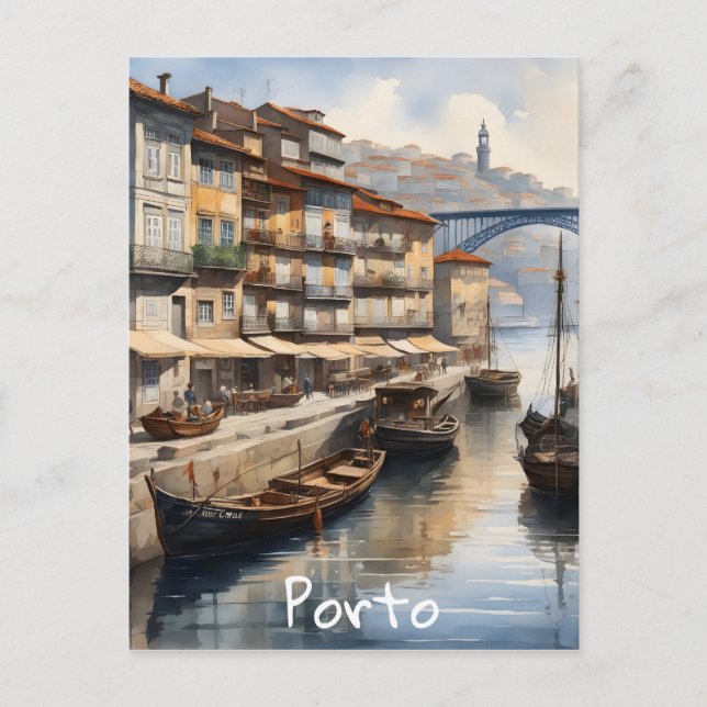Porto watercolor postcard (Front)