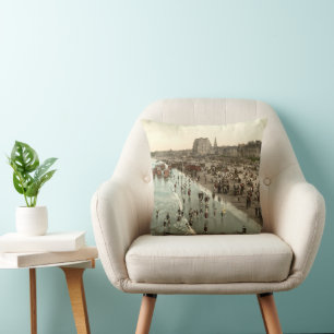 Portobello Beach, Edinburgh, Scotland Throw Pillow