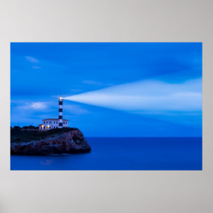 Portocolom Lighthouse Poster