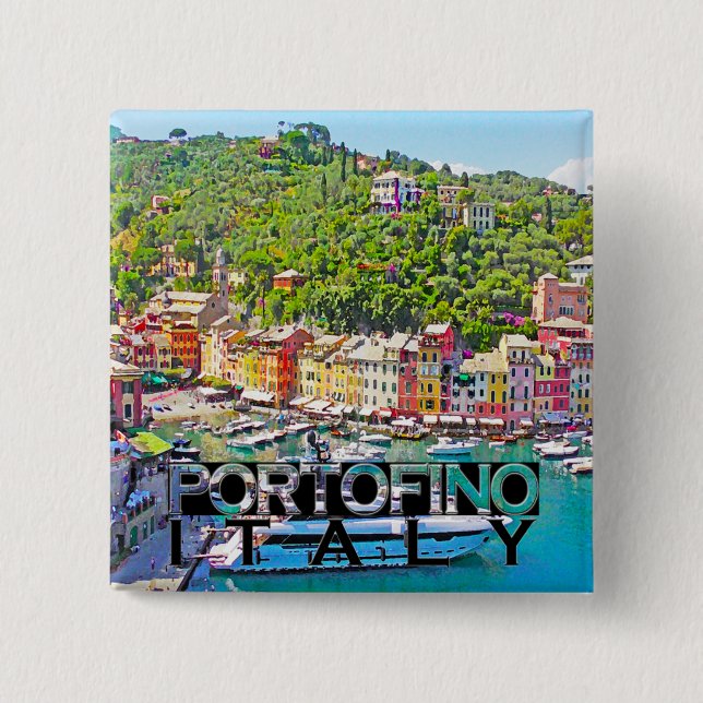 Portofino 2 Inch Square Button (Front)