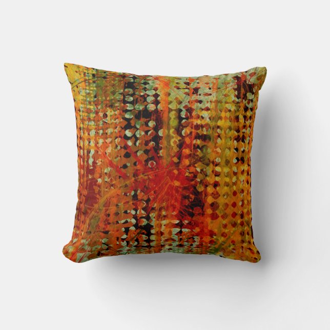 Portofino Abstract Throw Pillow (Front)