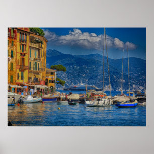 Portofino Harbour Poster