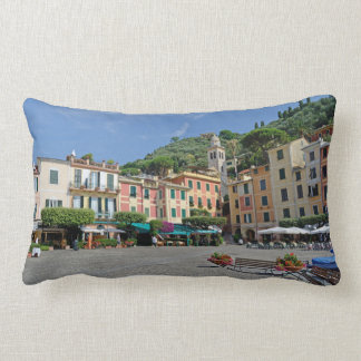 Portofino, Italy. Portofino Village Square Post-it Lumbar Pillow