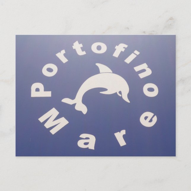 portofino mare blue postcard (Front)