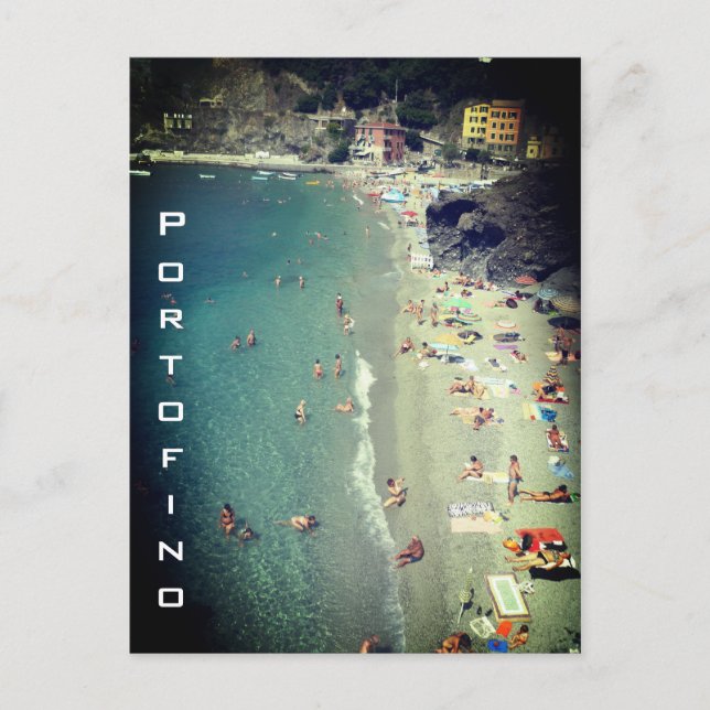 portofino swimming postcard (Front)