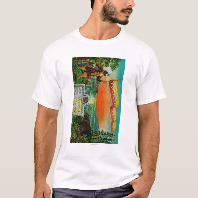 Portola Festival Advertisment (explorer) T-Shirt (Front)