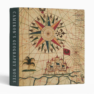 Portolan Chart   Map of Cairo, Egypt Binder