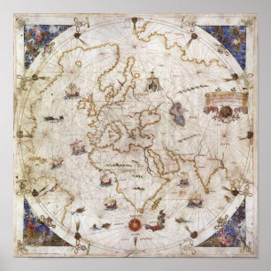 Portolan Chart of the World   1519