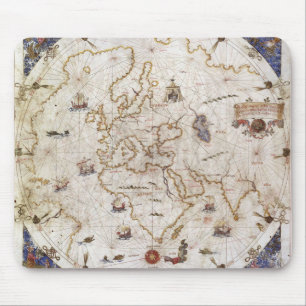 Portolan Chart of the World 1519 Mouse Pad
