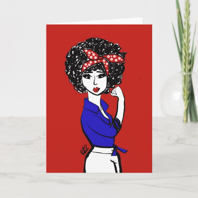 Portra Doodle Greeting Card (Front)