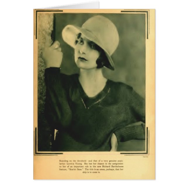 Portrait 1929 de Loretta Young (Devant)