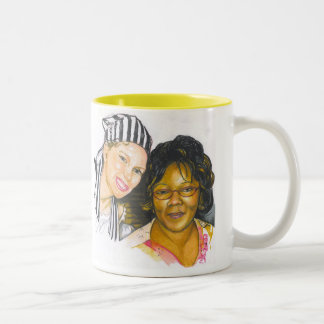 PORTRAIT#1 Two-Tone COFFEE MUG