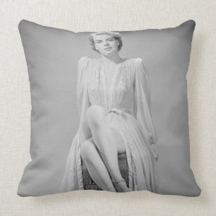 Portrait 2 throw pillow