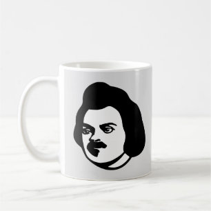 Portrait and signature of Honoré de Balzac Coffee  Mug