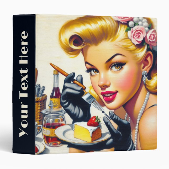 Portrait Beautiful Pin Up Binder (Front/Spine)