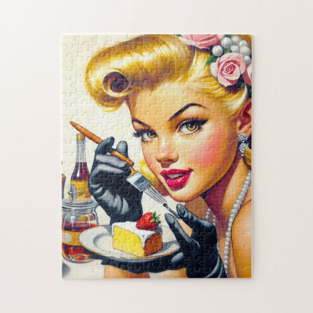 Portrait Beautiful Pin Up Jigsaw Puzzle (Vertical)