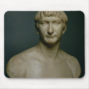 Portrait bust of emperor Trajan (53-117 AD) 1st-2n Mouse Pad