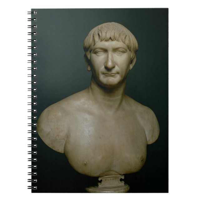 Portrait bust of emperor Trajan (53-117 AD) 1st-2n Notebook (Front)