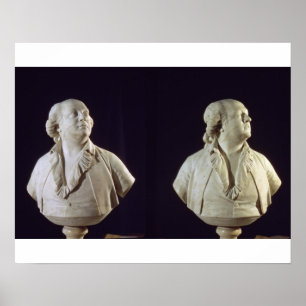 Portrait bust of Giuseppe Balsamo (1743-95), calle Poster