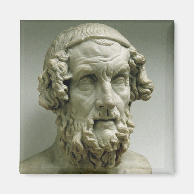 Portrait bust of Homer Magnet (Front)