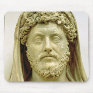 Portrait bust of Marcus Aurelius Mouse Pad