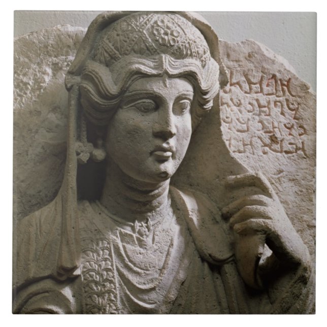 Portrait bust tomb relief, Roman, c.2nd/3rd centur Tile (Front)