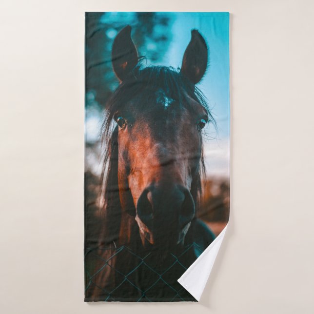 PORTRAIT CHEVAL (Serviette de bain)