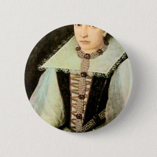 Portrait Countess Elizabeth Bathory 2 Inch Round Button