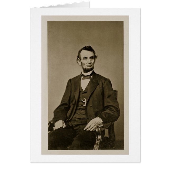 Portrait d'Abraham Lincoln (1809-65) (photo de (Devant)