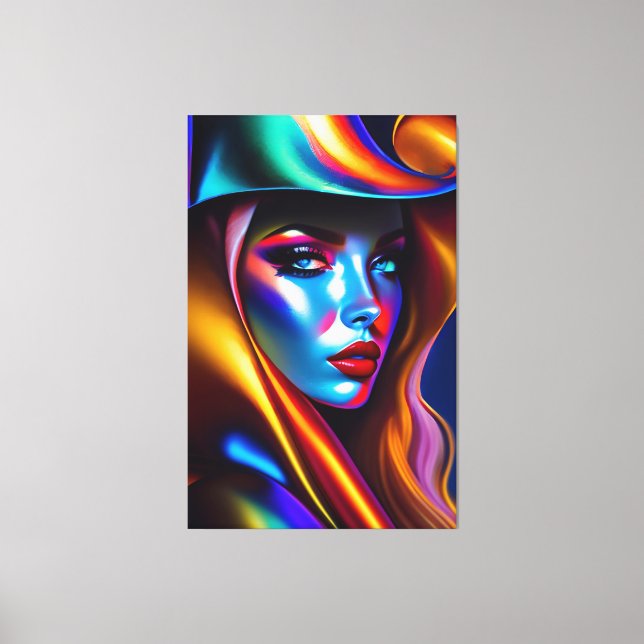 Portrait de Beauté Canvas Print (Front)