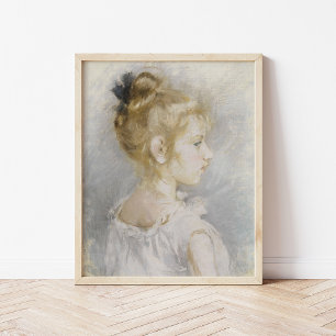 Portrait de Blanche Pontillon Berthe Morisot Poster
