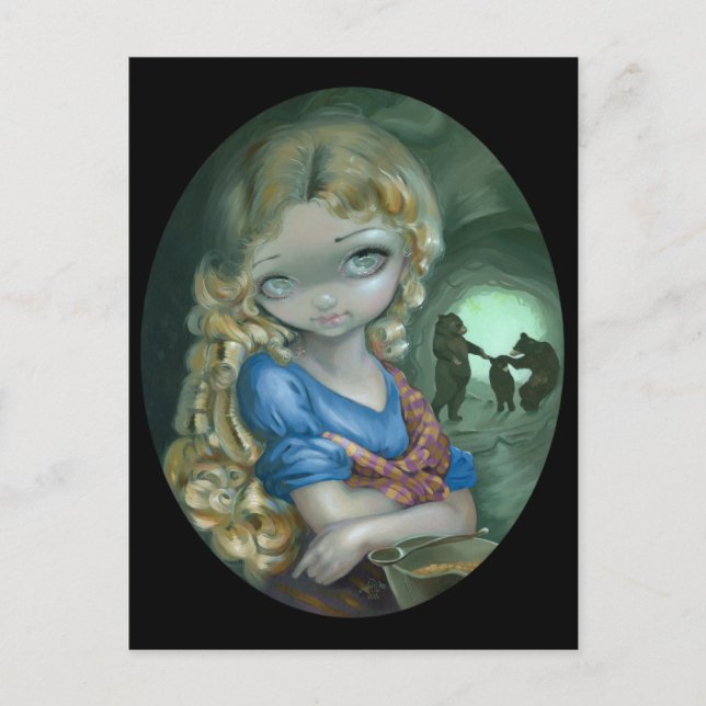 "Portrait de Boucle d'Or" Carte postale (Devant)