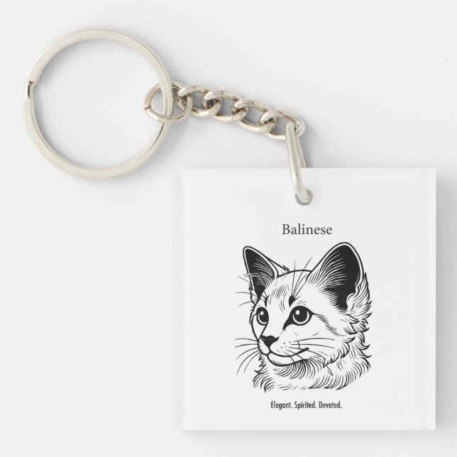 Portrait de chat balinais (Devant)