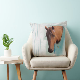 Portrait de cheval - Coussin