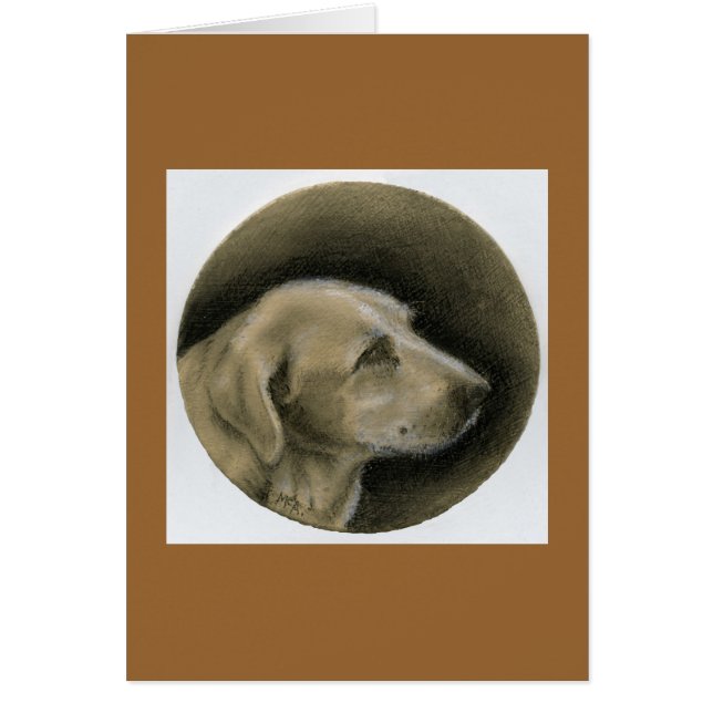 Portrait de chien en crayon de carbone (Devant)