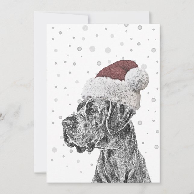 Portrait de chien et cartes de Noël Empreintes de  (Devant)