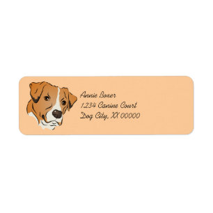 Portrait de chien graphique de mélange de boîtes