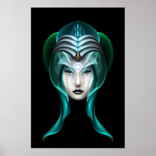 Portrait De Cyiria ISO Black Archival Poster