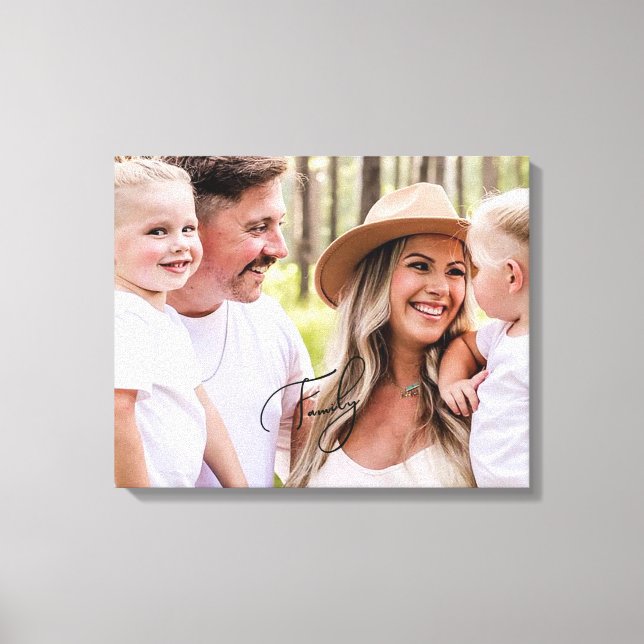 Portrait de famille Grande toile Impression (Recto)