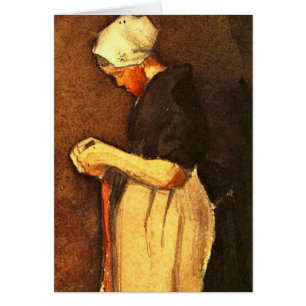 Portrait de femme de Scheveningen par Vincent van 