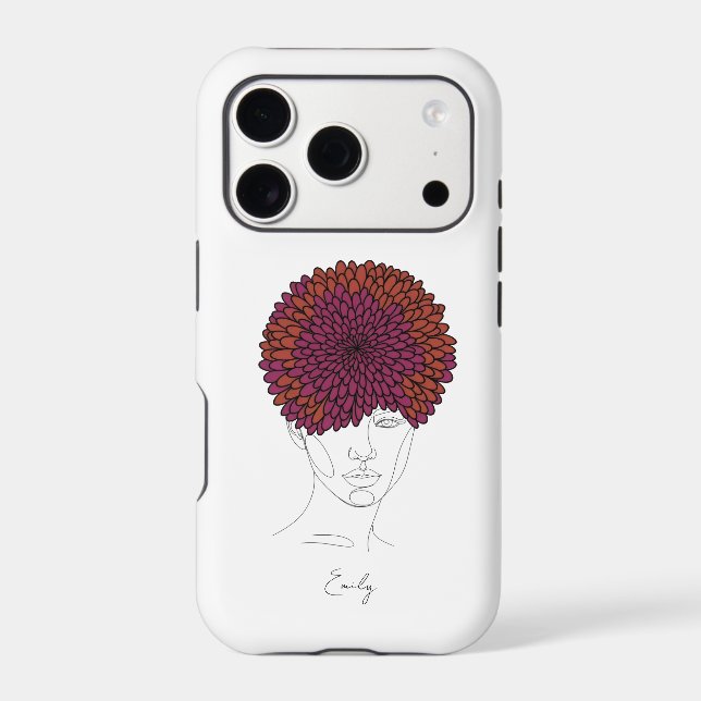 Portrait de fleur de naissance personnalisé de nov (Verso)