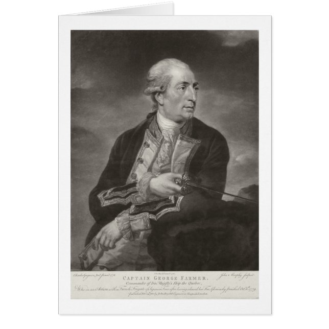 Portrait de George Farmer (1732-79) Capitaine de H (Devant)