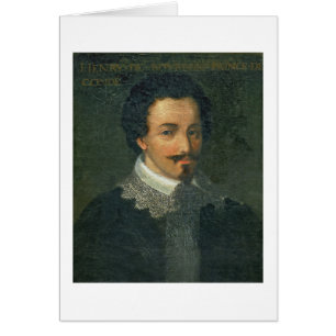 Portrait de Henri I de Bourbon Conde (huile sur le