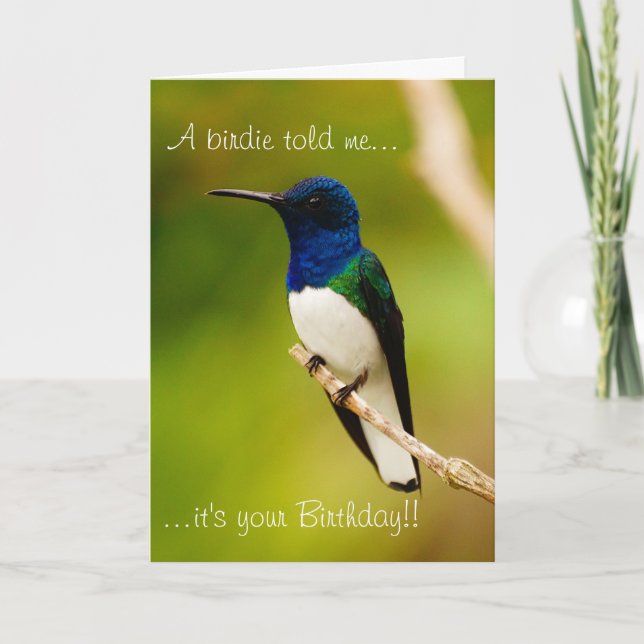 Portrait de la carte de voeux d'anniversaire de la (Devant)