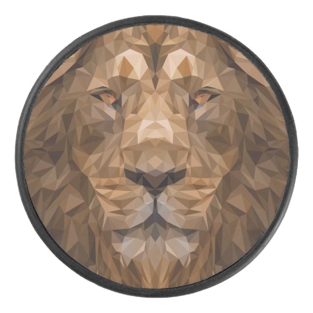 Portrait de lion géométrique (Devant)